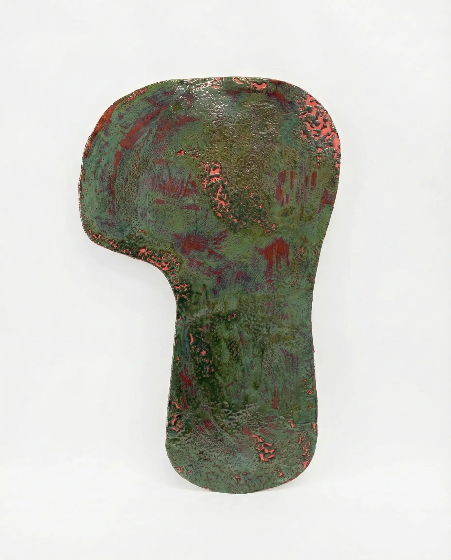 Keramik #10 – Hanna Maxi Schumacher | Handgefertigte Keramik Düsseldorf Keramik #10 von Hanna Maxi Schumacher – Malachit, 90 × 57 × 1,5 cm | Künstlerin Malerin Düsseldorf NRW Germany | Ceramic Art 2025