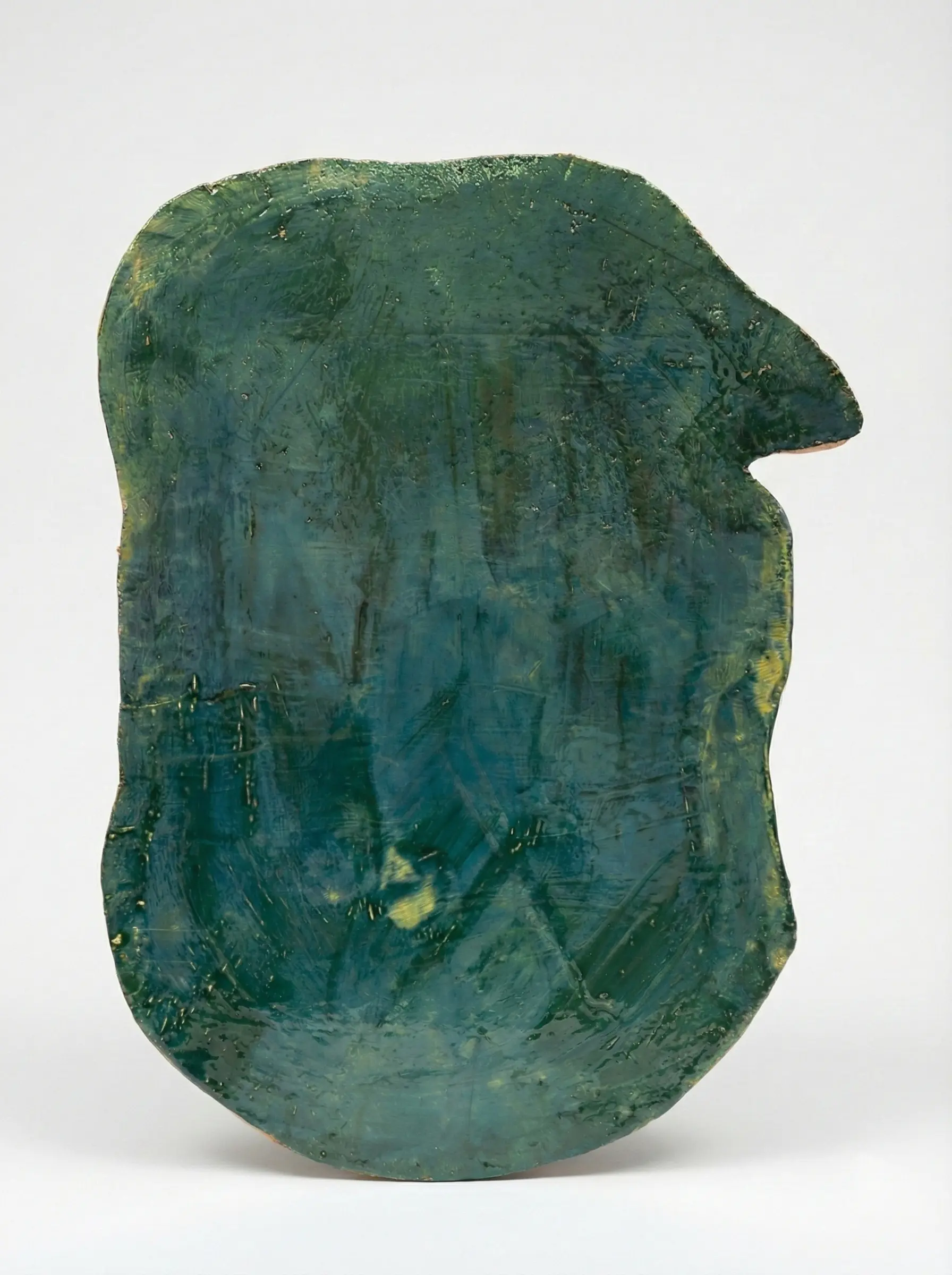 Keramik #04 – Hanna Maxi Schumacher | Handgefertigte Keramik Düsseldorf Keramik #04 von Hanna Maxi Schumacher – Malachit, 89 × 68 × 1,5 cm | Künstlerin Malerin Düsseldorf NRW Germany | Ceramic Art 2025